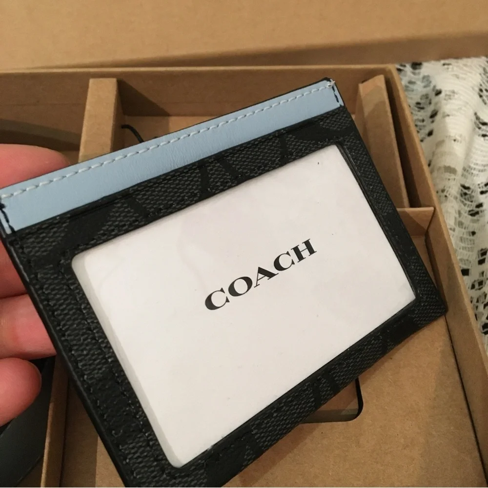 Coach Wide Harn Card Case - Picture 7 of 9